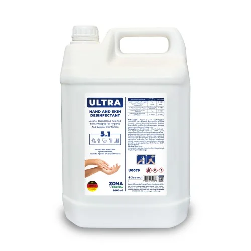 U 0079 - Zoma Ultra - სწრაფი უნივერსალური სადეზინფექციოსაშუალება - 5ლ  (PET)
